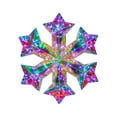 thumbnail image 1 of DefiDgd Christmas Snowflake Lights Hanging Decorations,Outdoor Indoor Waterproof Christmas Lights with Colorful Linghts,Christmas Decor for Bar Party Window,Wall,Yard,Patio(A), 1 of 6
