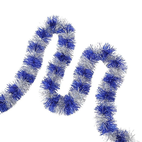 DefiDgd Christmas Tinsel Garland Hanging Decoration,Hanging Glitter Xmas Garland for Christmas Tree Indoor Outdoor Decoration New Year Wedding Party Supplies(Q)