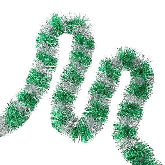 DefiDgd Christmas Tinsel Garland Hanging Decoration,Hanging Glitter Xmas Garland for Christmas Tree Indoor Outdoor Decoration New Year Wedding Party Supplies(R)