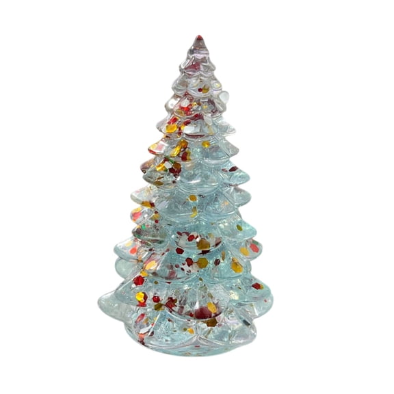 DefiDgd Christmas Trees Miniature Micro Tabletop Landscape Decor,Mini Creative Xmas Trees Ornament for Home Garden Decor Village Table Centerpiece Accessories Display Tabletop Decorative(D)