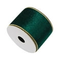 thumbnail image 1 of DefiDgd Christmas Velvet Wired Ribbon for Home Decoration,Christmas Wired Ribbon for Gift Wrapping,Christmas Tree Decor,Wreath Supplies,Crafts Bow Making(Green), 1 of 5