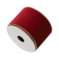 thumbnail image 1 of DefiDgd Christmas Velvet Wired Ribbon for Home Decoration,Christmas Wired Ribbon for Gift Wrapping,Christmas Tree Decor,Wreath Supplies,Crafts Bow Making(Wine), 1 of 6