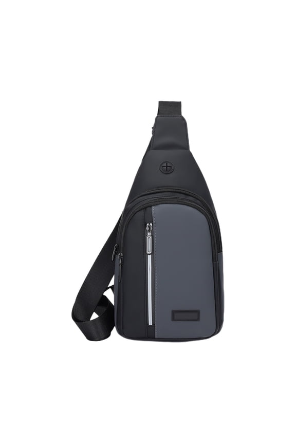 Crossbody Sling Bag for Men and Women,Waterproof Single Shoulder Backpack Travel Hiking Casual Commuting Multi-functional Cross Body Bag(Gray)