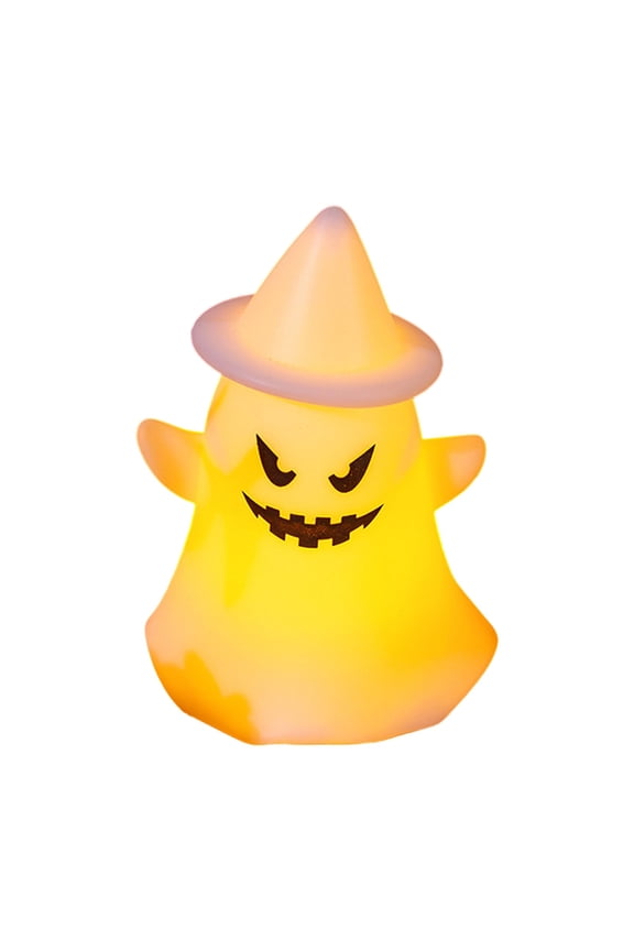 Cute Ghost LED Night Light,Portable Hanging Lamp With Keychain Ring,Spooky Decorative Mini Ornament for Halloween Tabletop Home Party Decoration,Holiday Gift(K)