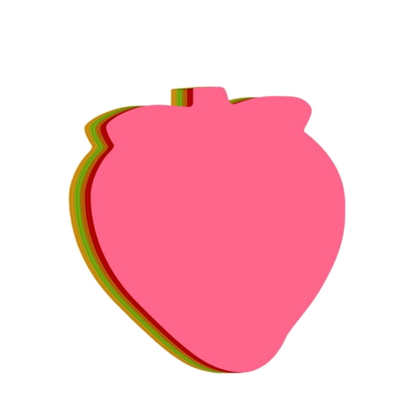 DefiDgd Cute Sticky Notes,Apple Shaped Sticky Pad,Cute Notepads Sticky Note Pads for Office Home Shope Organization Mark(I)