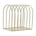 thumbnail image 1 of DefiDgd Desk File Organizer File Storage Stand,Metal Book Holder for Magazine Holder Document Rack,Desktop Bookshelf Organizer for Office Home Bookshelf Decoration(Gold), 1 of 5