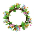 thumbnail image 1 of DefiDgd Easter Egg Candle Rings Small Wreaths Mini Faux Spring Easter Egg Berry Wreath for Front Door Hanging Kitchen Cabinet Wreath Porch Wall Window Farmhouse Table Deco(B)r, 1 of 8