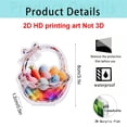 thumbnail image 1 of DefiDgd Easter Faux Crystal Egg Bunny Ornament,Colorful 2D Flat Acrylic Easter Desk Figurines Decorations for Easter Spring Party Home Decor,Gift for Friend Family(A), 1 of 5