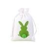thumbnail image 1 of DefiDgd Easter Linen Bunny Goodie Bags with Drawstring,Reusable Easter Party Favors Bags for Candy Gift Treat Storage Holiday Celebrations(Green), 1 of 6