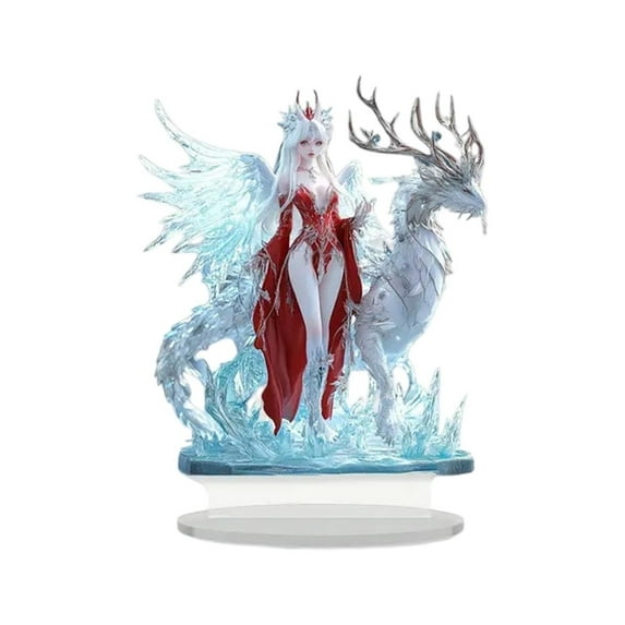 DefiDgd Fairy Acrylic Tabletop Standing Ornament,11D Flat Acrylic Statue for Living Rooms Bedrooms Windowsills Table Centerpiece Shelf Home Decoration(K)