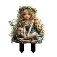 thumbnail image 1 of DefiDgd Fairy Garden Stake Decor,2D Flat Acrylic Fairy with Dragon Garden Decor,Yard Sign for Pot Plants Yard Lawn Outdoor Garden Accessories(C), 1 of 7