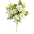 thumbnail image 1 of DefiDgd Faux Flower Bunches Peony Flowers Bouquet for Vase Filler,Silk Floral Arrangements for Table Centerpiece Wedding Decoration Indoor Home Decor(White), 1 of 6