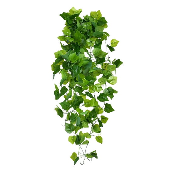 DefiDgd Faux Greeny Plants Hanging Flowers,Flower Vine Faux Flower Greenery Garland Plastic Plants for Indoor Outdoor Wall Garden Wedding Home Party Decor(I)