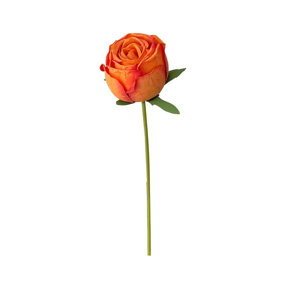 DefiDgd Faux Roses Flowers,Silk Flowers with Long Stem for Wedding Bridal Bouquet Home Floral Table Centerpieces Arrangements Party Decorations,Mother's Day Valentine's Day Gift(Orange)