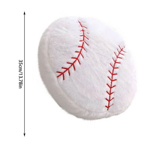 DefiDgd Football Sports Pillow Fluffy Soft Throw Pillow Toy,Durable Sport Basketball Plush Toys,Plush Sports Ball Interactive Football Room Decor Birthday Party Gift(D)