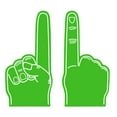 thumbnail image 1 of DefiDgd Giant Plastic Finger,Cheerleading Number 1 Foam Hand All Occasions Prop for Sports Celebration Sporting Events Games(Green), 1 of 5