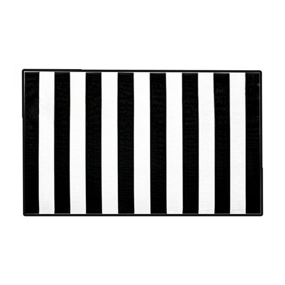 DefiDgd Halloween 15.7x23.6in Fall Outdoor Rug,Decor Rug Black and white Stripe Outdoor Rug,Layered Doormats For Front Door Porch Farmhouses Entryway Patio Dark Color Rug
