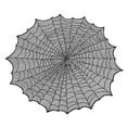 thumbnail image 1 of DefiDgd Halloween 50in Black Lace Round Spider Cobweb Tablecloth,Cover Fireplace Mantel Scarf Spiderweb Fireplace Scarf Spider Lampshade Applicable to Halloween Party(B), 1 of 9