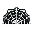 thumbnail image 1 of DefiDgd Halloween Spider Web Floor Mat Decoration,Bathroom Decor Large Black Gothic Non Slip Kitchen Rug,Washable Half Circle Area Rug for Front Door Porch Indoor Doormat(A), 1 of 8
