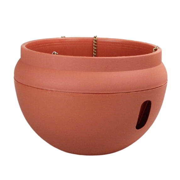 DefiDgd Hanging Flowerpot Decorative Plastic Planter for Succulents,Decorative Orchid Hanging Pot for Garden Landscape Home Office Balcony and Patio Decor(D)