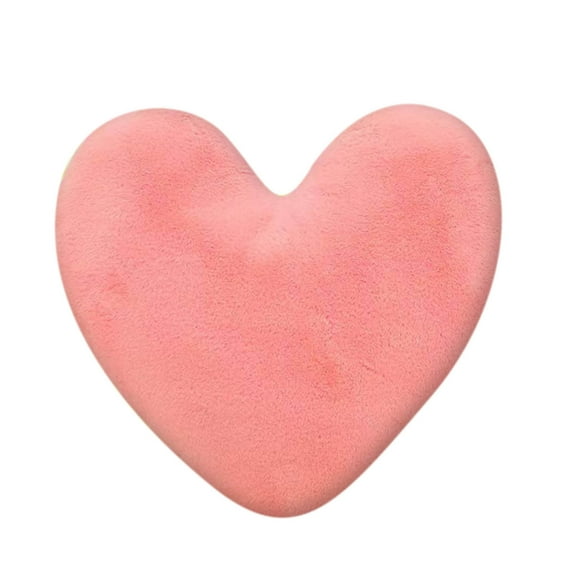 DefiDgd Heart Pillow,Soft Plush Heart Shaped Pillow,Decorative Home Throw Pillows for Bed Couch Chair Sofa,Cute Throw Pillow Cushion for Bedroom Living Room(Pink)