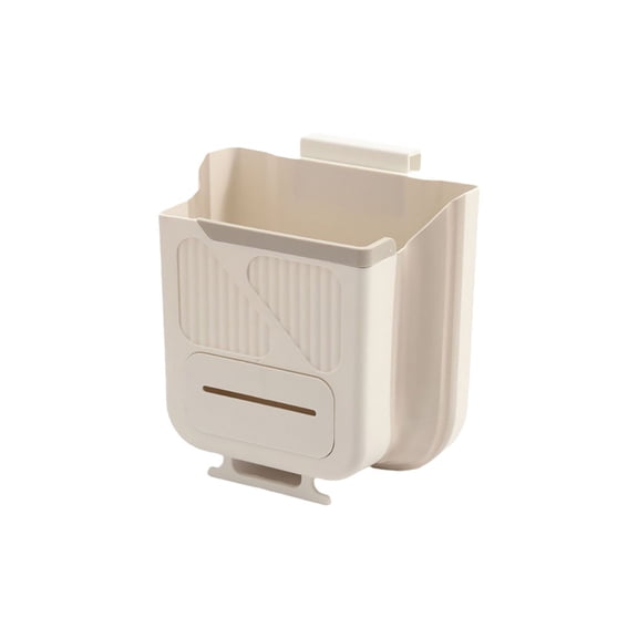 DefiDgd Home Foldable Wall Mounted Trash Can for Kitchen Cabinet,Hanging Small Waste Bin,Plastic Collapsible Garbage Can for Kitchen Bathroom Bedroom Counter