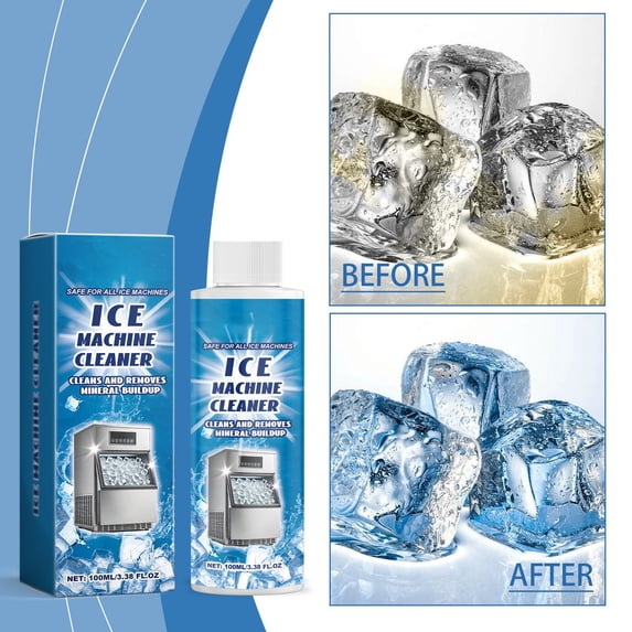 DefiDgd Ice Maker Machine Cleaner Descaler,for Kitchenaid Countertop,Deep Cleaning,Remove Odor(B)