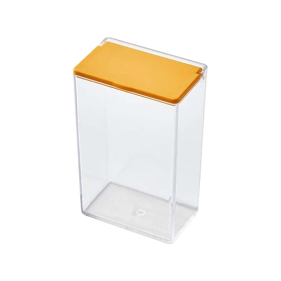 DefiDgd Magnetic Suction Food Storage Organizer Bins,Clear Plastic Bins Mini Refrigerator Sticker Box for Pantry Kitchen Fridge Cabinet Organization and Storage(A)