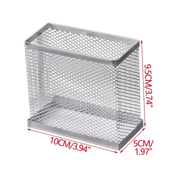 DefiDgd Mesh Metal Pen Holder for Desk,Small Pencil Holder Workspace Organizers for Class Office Stationery Desk Accessories Storage Supplies(Silver)