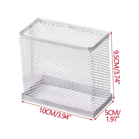 DefiDgd Mesh Metal Pen Holder for Desk,Small Pencil Holder Workspace Organizers for Class Office Stationery Desk Accessories Storage Supplies(White)