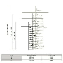 DefiDgd Metal Cross Wall Decor,Rustic Farmhouse Decor Black Prayer Text Cross Wall Home Decor for Living Room,Bathroom,Bedroom,Dining Room,Office,Church(M)