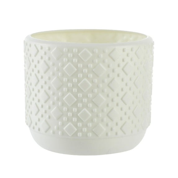 DefiDgd Mini Succulent Planter,Plastic Pots for Plants with Drainage,Planters for Indoor Plants,Small Decorative Flower Pots for Cactus and House Plants Living Room Home Decoration(White)