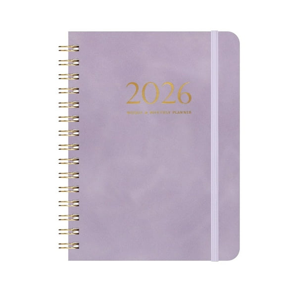 DefiDgd Monthly Planner Notbook July 2025 - July 2026,Monthly Planner for 13 Monthes,Plan Calendar,With Date Notes Spiral Bound,for Teacher Office Making Plan(Purple)