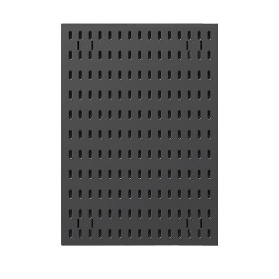 DefiDgd No-Dilling Wall Mount Pegboard,Multi Functional Wall Organizer with Hook,Drains Style Basket Storage Rack for Kitchen Office Craft Room Garage Tool Organizer(Black)