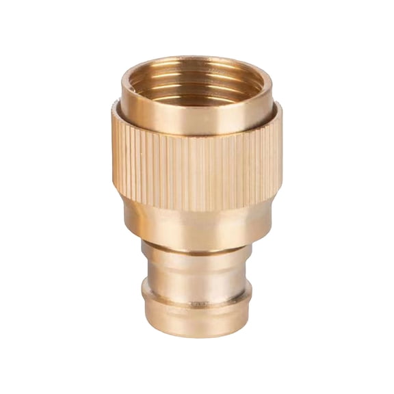 DefiDgd Outdoor Garden Hose Quick Connect Solid Brass Quick Connector,Adapter Kit Fitting No-Leak Water Hose Female and Male Adapter(A)