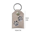 thumbnail image 1 of DefiDgd Pet Hair Storage Keychain,Pet Paw Pattern Keychain,Pet Memorial Gift Keyring, Handmade Key Holder for Pet Commemorative(Silver), 1 of 4