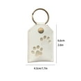 thumbnail image 1 of DefiDgd Pet Hair Storage Keychain,Pet Paw Pattern Keychain,Pet Memorial Gift Keyring, Handmade Key Holder for Pet Commemorative(White), 1 of 4
