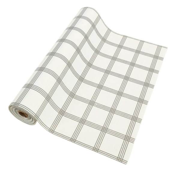 DefiDgd Plaid Pattern Shelf Tailorable Table Liners Mat,Non Adhesive Non-Slip Shelf Waterproof and Drawer Liners for Kitchen Pantry Drawer Vanity(A)