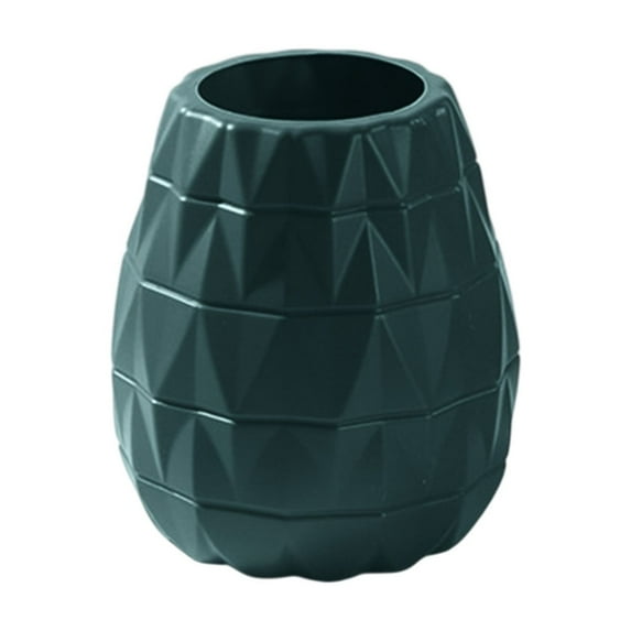 DefiDgd Plastic Pineapple Shaped Faux Glazed Vase,Tabletop Decor for Home and Parties Weddings Tabletop Centerpieces Display Floral Arrangements(Blue)