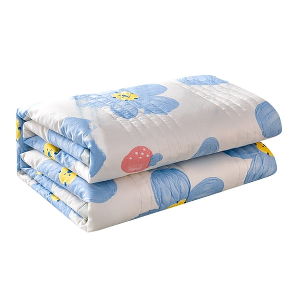 DefiDgd Quilt Set Queen 3 Pieces Blue & Yellow Quilts Bedding Set Bohemian Bedspread Bed Cover Lightweight Spring Summer Beds Coverlet for All Season(B)