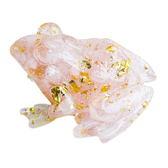 DefiDgd Rubber Soft Frog Statue Home Decoration,Handmade Drip Rubber Frog Sculpture Frog for Home Office Fish Tank Pool Desktop Decoration Gifts(Pink)