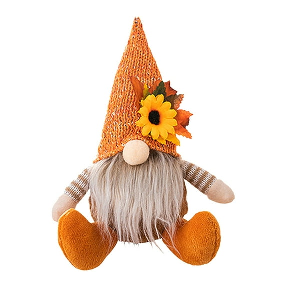 DefiDgd Scarecrow Gnomes Plush Doll Ornament,Fall Faceless Doll Decor for Home,Thanksgiving Decoration,Cute Thanksgiving Gifts,Desktop Decorations(D)