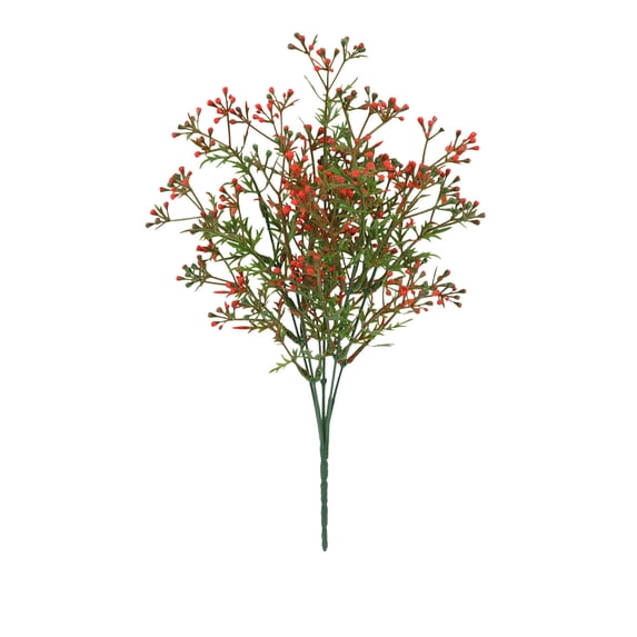 DefiDgd Spring Faux Flowers Bouquets,Fake Flower Arrangements Silk Flowers for Vase Filler Indoor Table Centerpieces Kitchen Home Decoration(Red)