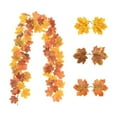 thumbnail image 1 of DefiDgd Thanksgiving Fall Maple Leaves Rattan Hanging Decoration,Hanging Maple Fall Leaves Garland,for Wedding Party Fireplace Mantle Decorations(B), 1 of 6