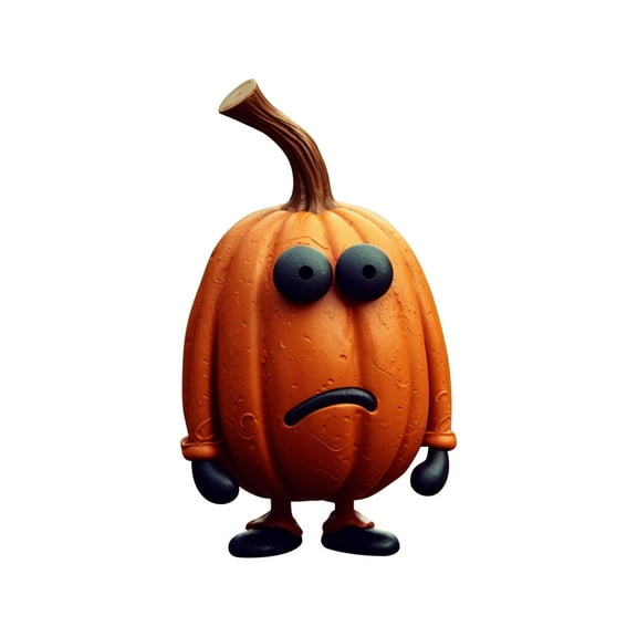 DefiDgd Thanksgiving Halloween Pumpkin Man Tabletop Ornament Decoration,Cartoon Theme Table Resin Statue,Party Decorations(D)