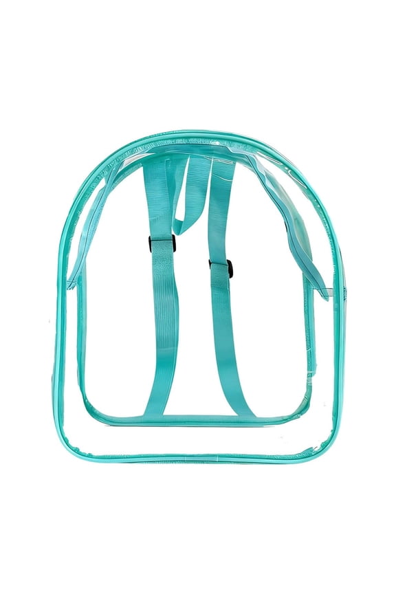 Transparent Backpack,Security Check PVC Transparent Backpack with Reinforced Strap for Women Men,Large Capacity Clear Bag for Travel Performance,Women and Men(Green)