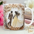 thumbnail image 1 of DefiDgd Valentine's Day Coffee Cups,Wedding Theme Ceramic Cup for Office Home Drinking Mug Valentine's Day Gift for Couple(C), 1 of 6