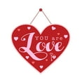 thumbnail image 1 of DefiDgd Valentine's Day Heart Shaped Door Hanging Sign,Paper Hanging Decor for Indoor Outdoor Wall Valentine's Day Wedding Birthday Party Hanging Decorations(B), 1 of 9