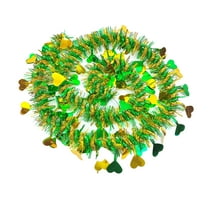 DefiDgd Valentine's Day Heart Tinsel Garland,Colorful Glitter Hanging Garland Decorations for Valentine's Day Birthday Weeding Party Indoor Outdoor Home Decoration(Green)