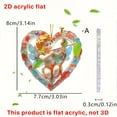 thumbnail image 1 of DefiDgd Valentine's Day Holiday Theme Pendant,2D Flat Acrylic Hanging Ornament for Car Rearview Mirror Window Door Bag Pag Home Decorations Accessories(F), 1 of 5